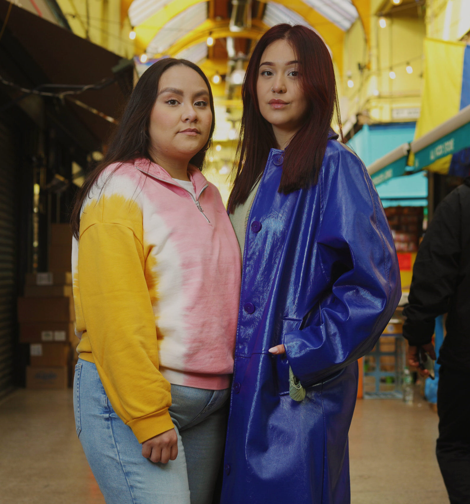 two women looking at camera