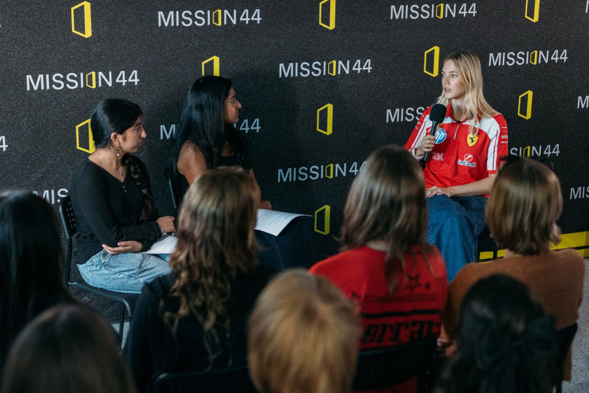 Alba Larsen Q&A with students from Girlstart at 2026 United States Grand Prix